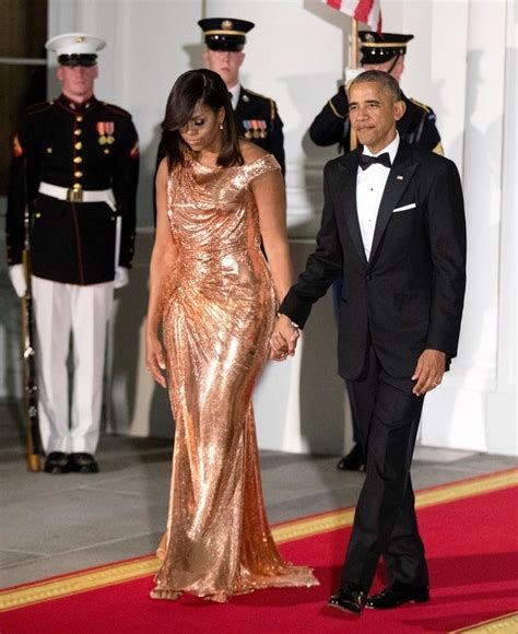 michelle obama versace|Michelle Obama Makes Rare Red Carpet Appearance in Safety .